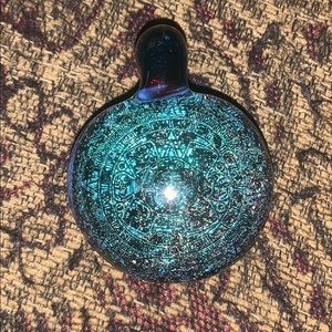Hand blown glass pendant